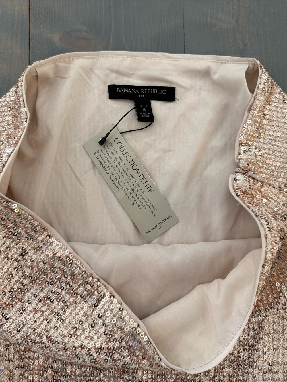 Banana Republic Sequin Mini Skirt Size 8 Petite